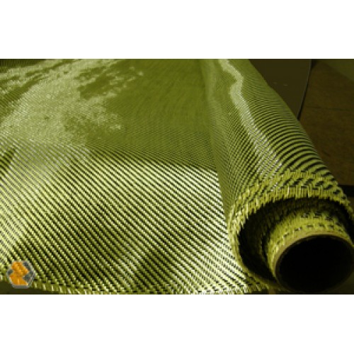 Composites Carbon Fiber / Kevlar 5.5oz Carbon/ Kevlar Hybrid Fabric  [BLACK/YELLOW] , 50 width